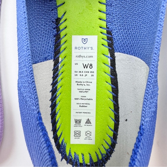 Rothy’s The Loafer Cornflower Blue Size 8 - Picture 8 of 9